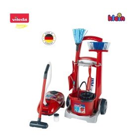We Clean, Детска количка за почистване Vileda, с прахосмукачка и аксесоари