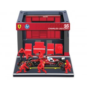 Bburago Ferrari - Комплект за игра: Бокс Ferrari SF25 (16)