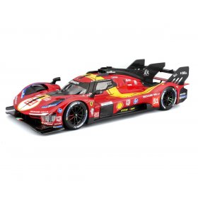 Bburago Ferrari - модел на кола 1:18 - 499P (LeMans 2025), червен цвят