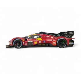 Bburago - модел на кола 1:24 - 499P (LeMans 2025), червен цвят 50