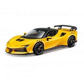 Bburago - модел на кола 1:24 - SF90 XX Stradale, жълт цвят