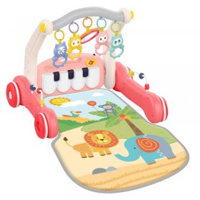Бебешка активна гимнастика и проходилка 2в1 Azaria Piano Rack and Walker, със светлини и звук