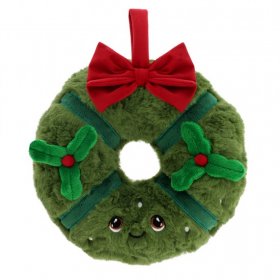 Keeleco Christmas, Плюшен коледен венец, 22 см, Keel Toys
