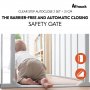 Предпазна преграда за бебе Hauck Clear Step Autoclose 2 + удължител 21 см