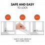 Предпазна преграда за бебе Hauck Clear Step Autoclose 2 + удължител 21 см