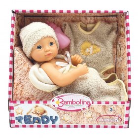 BAMBOLINA Teddy Кукла 34см. с Дрешка и Одеялце