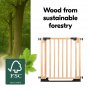 Предпазна преграда за бебе Hauck Clear Step Easyclose Eco Beech
