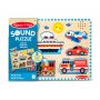 Melissa & Doug - Дървен пъзел със звук: Превозни средства