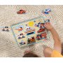 Melissa & Doug - Дървен пъзел със звук: Превозни средства
