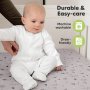 Чаршафи От Органичен Памук 2 Броя 60х120См Сив/Бял KeaBabies