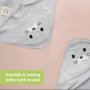 Бебешка Хавлия с качулка От Органичен Бамбук Тюленче KeaBabies