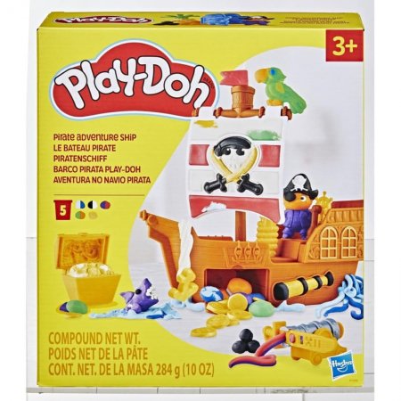 Комплект моделини Hasbro Play-Doh с фигурка пиратски кораб, F7370