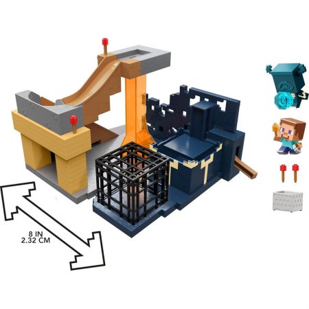Комплект фигурки Mattel Minecraft Rise Of The Warden, HXT72