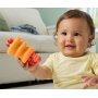Fisher Price - Сензорна играчка и дрънкалка 2 в 1, червен рак