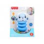 Fisher Price - Сензорна играчка и дрънкалка 2 в 1, син морж