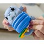 Fisher Price - Сензорна играчка и дрънкалка 2 в 1, син морж