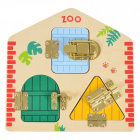 Moni toys - Дървена активна дъска с ключалки 3147