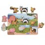 Moni toys - Дървен пъзел Farm 3005