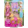 Игрален комплект Mattel Barbie Malibu кукла с куче и аксесоари, JJB46