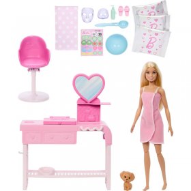 Игрален комплект Mattel Barbie кукла със спа аксесоари, HYV31