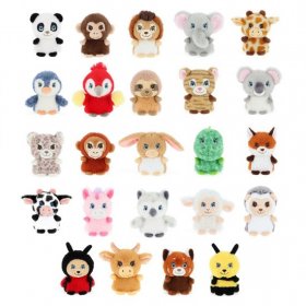 Keeleco, Mini Adoptable World, Eкологични малки плюшени играчки, 10 см, асортимент