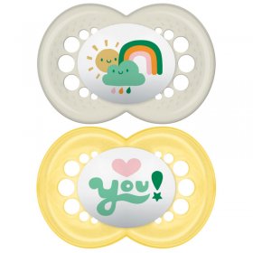 Залъгалка MAM 2бр. Style Soother I Love 6m+
