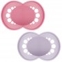 Залъгалка MAM Original Pure Soother Solid 6m+, със стерилизираща кутия, 2 бр.