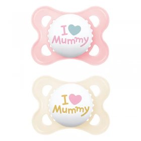 Залъгалка MAM Original I Love Mummy, 2-6 м., 2 бр.