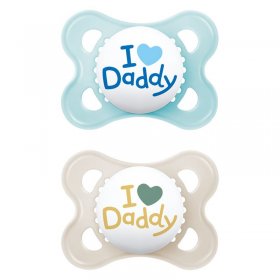 Залъгалка MAM Original I Love Daddy, 2 бр., 2-6 м.