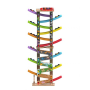 2Kids Toys Дървена писта с 6 рампи и колички