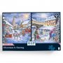 Комплект от 2 пъзела с едри части 500 - Зимни картини - The House of Puzzles
