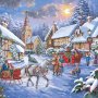Комплект от 2 пъзела с едри части 500 - Зимни картини - The House of Puzzles