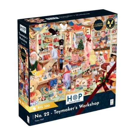 Пъзел с едри части 500 - Работилницата на Дядо Коледа - The House of Puzzles