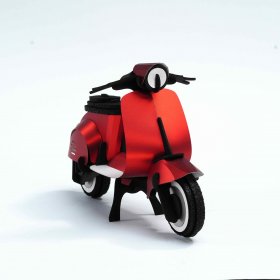 Assembli - 3d модел за сглобяване винтидж скутер Assembli