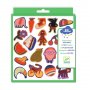Djeco - Меки стикери от филц 60бр. глупачета Djeco