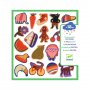 Djeco - Меки стикери от филц 60бр. глупачета Djeco