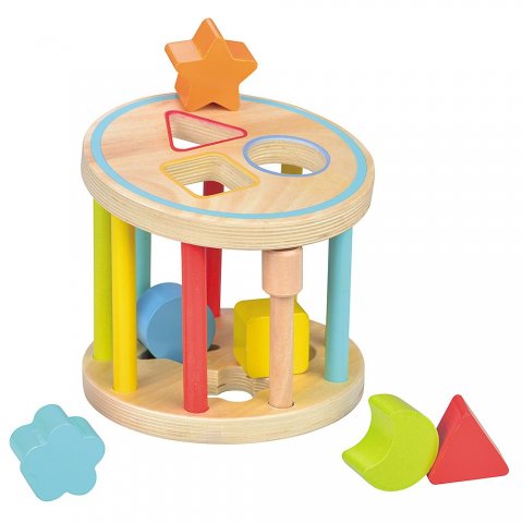 Lelin Toys - Дървен сортер - колело