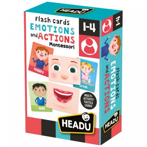 Headu - Флаш карти - Емоции и действия - Монтесори