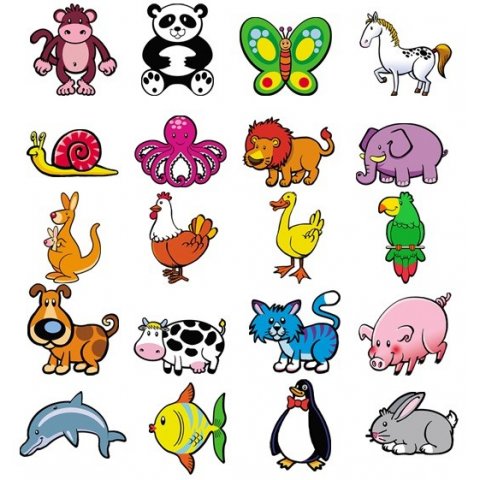 Andreu Toys - Магнити Животни - 20 броя