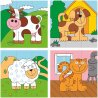 Woody - Дървени кубчета - низанки, Животните от фермата