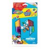 Colorino - Disney Mickey and Friends Триъгълни цветни моливи 12 бр./24 цвята (с острилка)