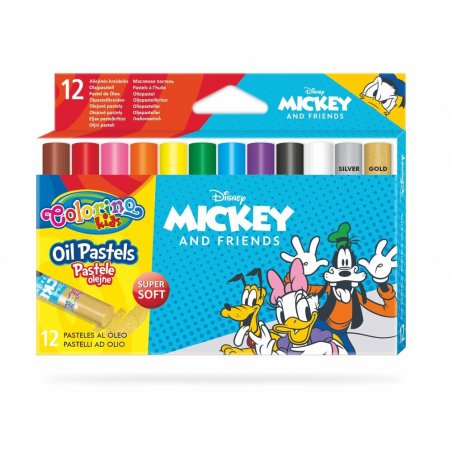 Colorino - Disney Mickey and Friends маслени пастели 12 цвята