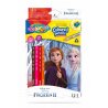 Colorino - Disney Frozen II Триъгълни цветни моливи 12 цвята + 1 (с острилка)