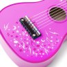 Bigjigs - Детска дървена китара Розова T0057