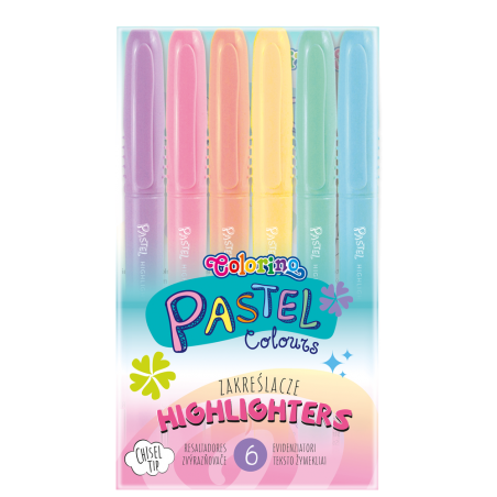 Colorino - Текст маркери 6 цвята Pastel 84965