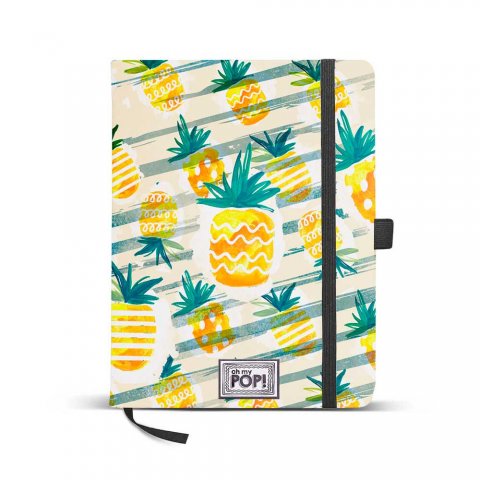 Karactermania - OMP! Бележник с ластик 14x21 см Ananas