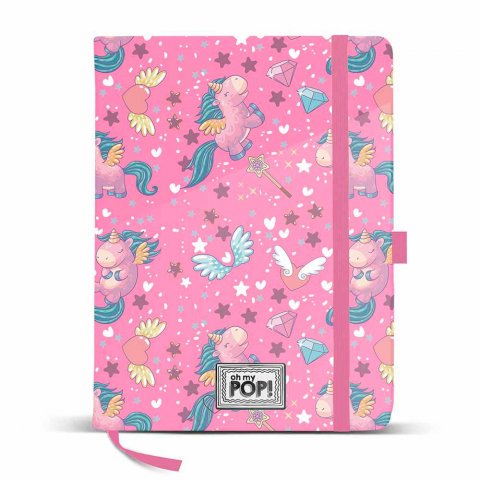 Karactermania - OMP! Бележник с ластик 14x21 см Magic Fucs