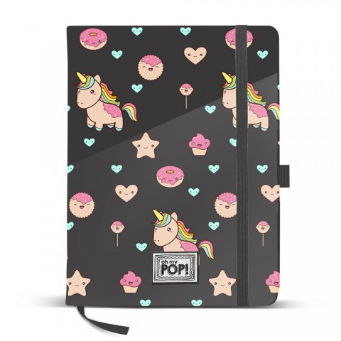 Karactermania - OMP! Бележник с ластик 14x21 см Popnicorn