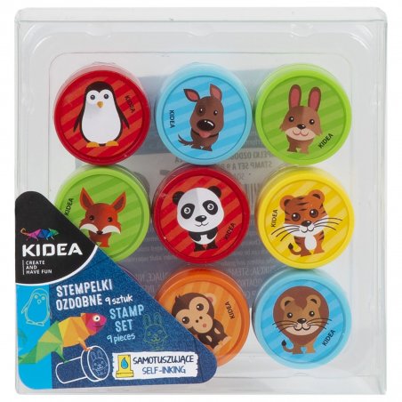 Kidea - А печати 9 бр. Животни