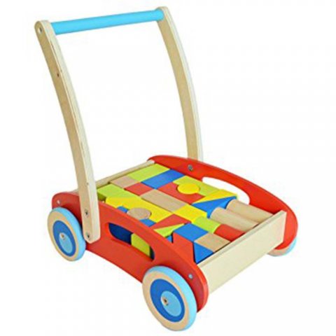 Tooky Toy - Дървена бебешка проходилка, 2в1